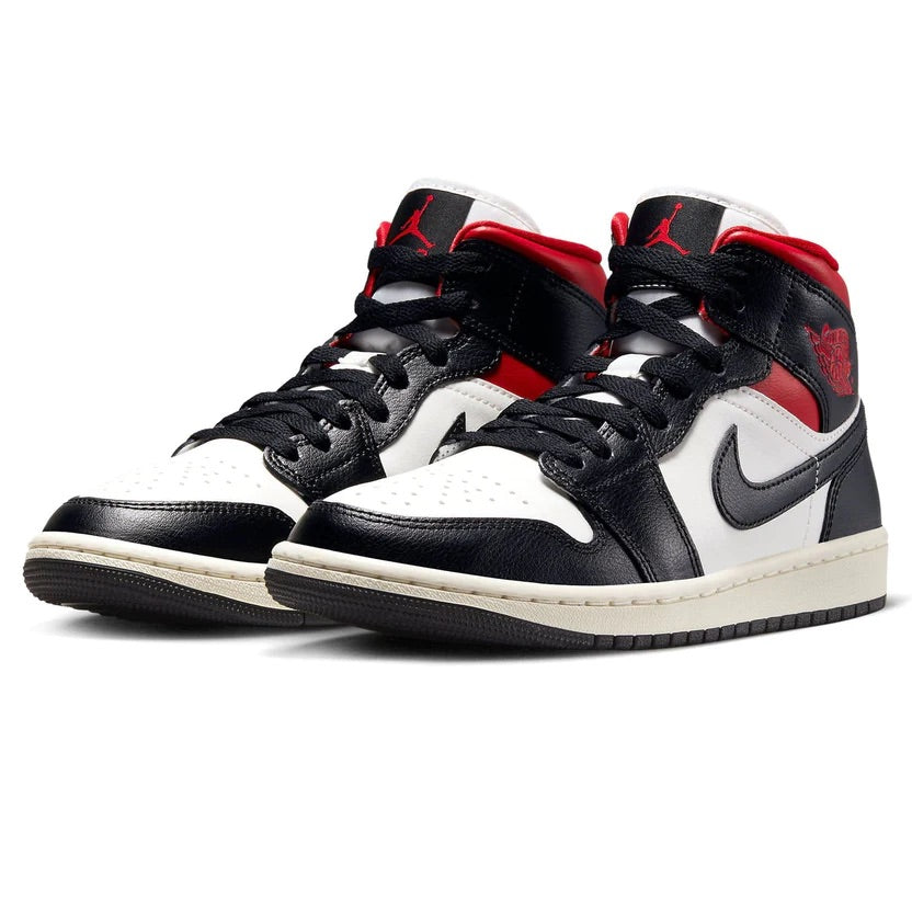 Air Jordan 1 Mid WMNS 'Sail Gym Red’